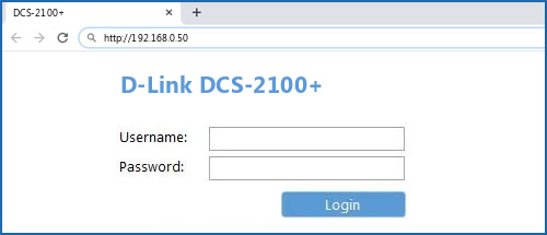 D-Link DCS-2100+ router default login
