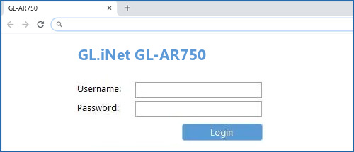 GL iNet GL AR750 Default Login IP Default Username Password